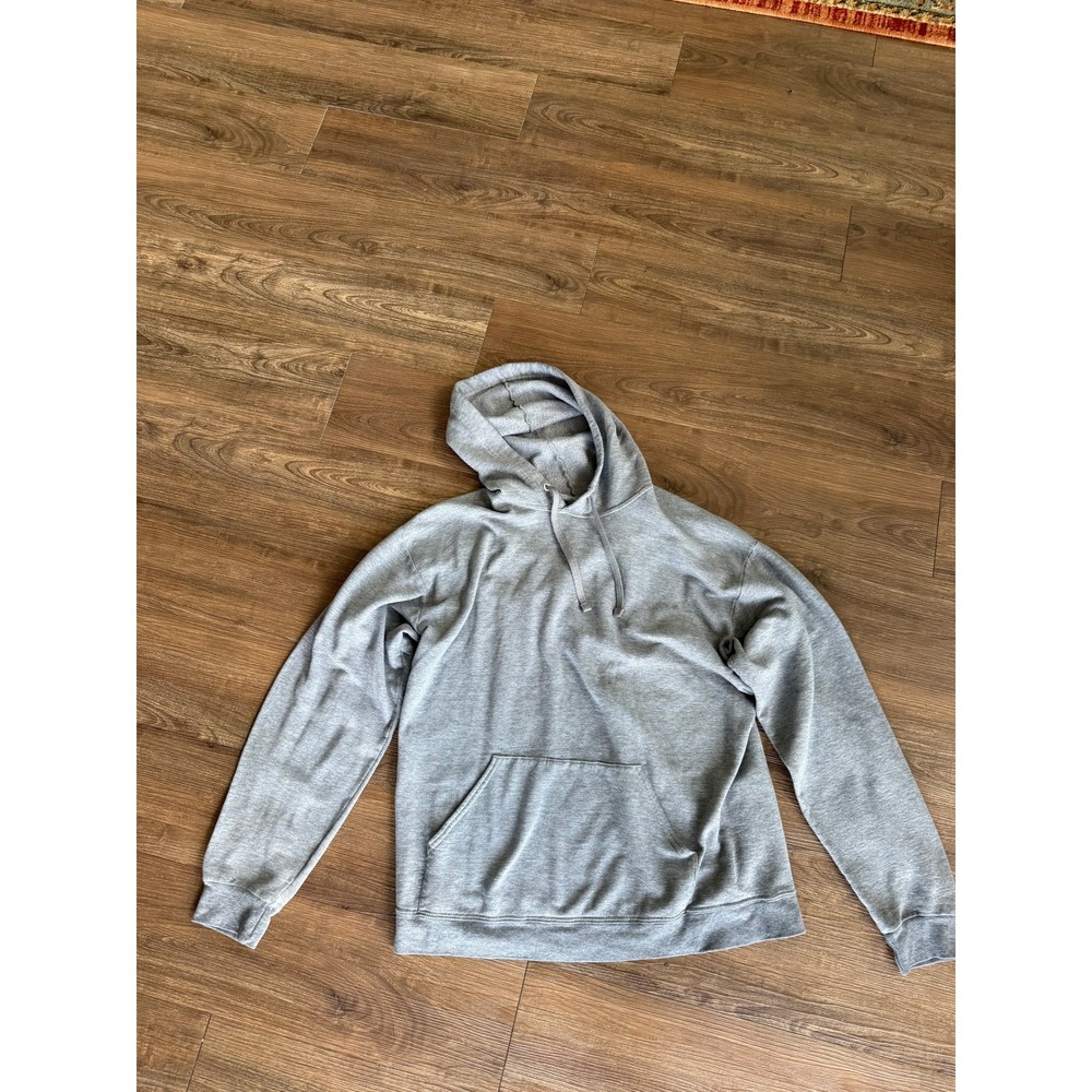 Athletic Works Mens Heather Gray Pullover Hoodie Sweatshirt Large - Picture 1 of 4
